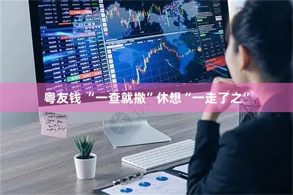 粤友钱 “一查就撤”休想“一走了之”