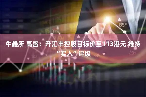 牛鑫所 高盛：升汇丰控股目标价至113港元 维持“买入”评级