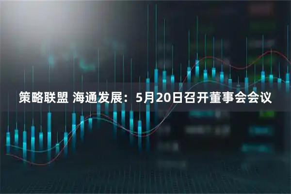 策略联盟 海通发展：5月20日召开董事会会议