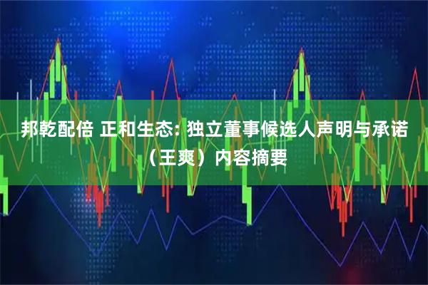 邦乾配倍 正和生态: 独立董事候选人声明与承诺（王爽）内容摘要