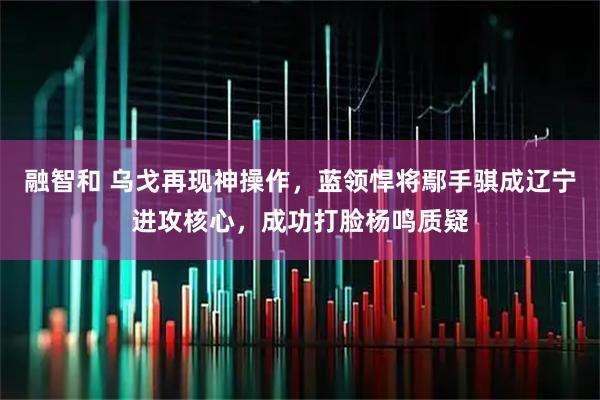 融智和 乌戈再现神操作，蓝领悍将鄢手骐成辽宁进攻核心，成功打脸杨鸣质疑