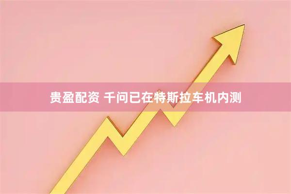 贵盈配资 千问已在特斯拉车机内测